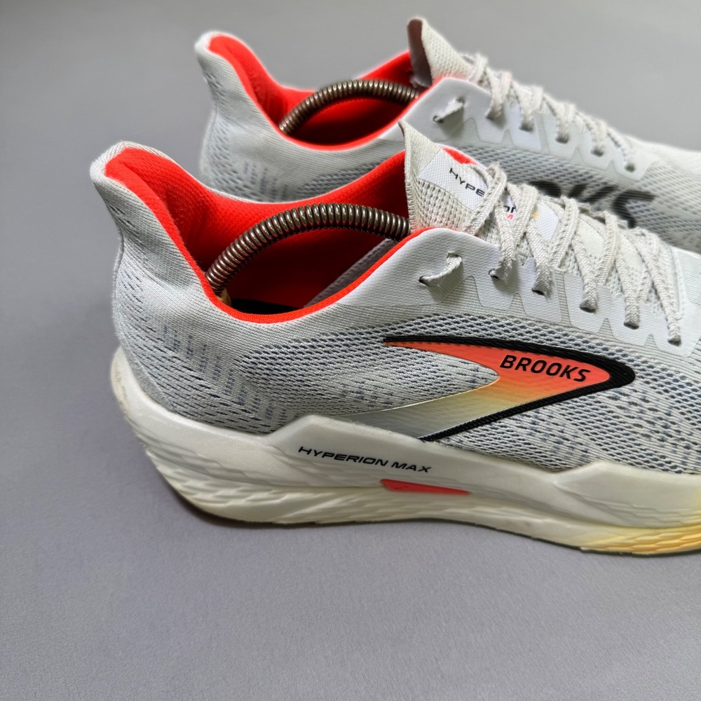 Brooks Hyperion Max 2 Running Shoes Mens 12 White Coral Yellow 1104341D443 DNA - Picture 12 of 13
